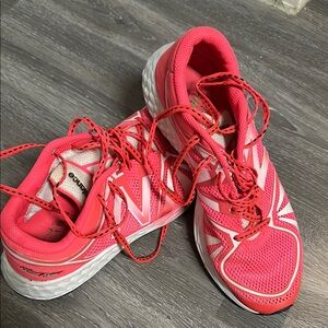 New Balance Fresh Foam Pink and White Athletic Shoes for Performance